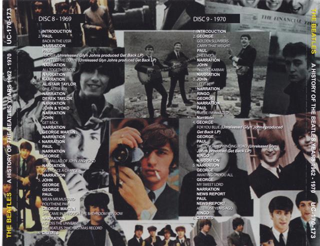 The Beatles - A History Of The Beatles Years 1962-1970 ( 9 CD SET 20 pages booklet ) ( Unicorn )( Westwood One Radio Hosted by Roger Scott )