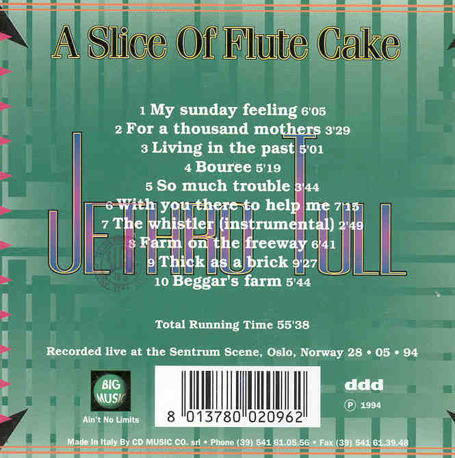 Jethro Tull - A Slice Of Flute Cake ( Big Music )