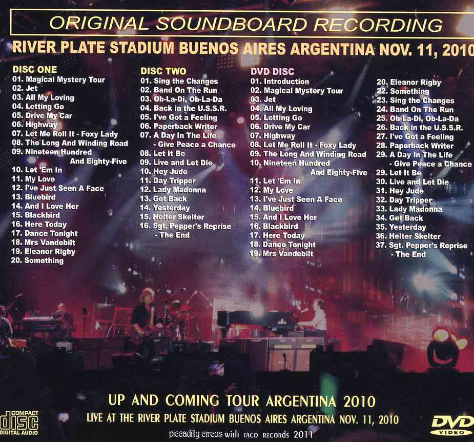 Paul McCartney - Bonnaroo Festival 2013 (1CD+1 DVD ) ( Piccadilly Circus ) ( Manchester , TN , USA , May 14th , 2013 )