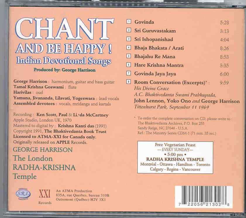 George Harrison - Chant And Be Happy