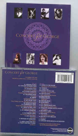 George Harrison - Concert For George ( P. McCartney , E. Clapton , J. Lynne , B. Preston ) ( 2 CD set ) ( London 2002 )