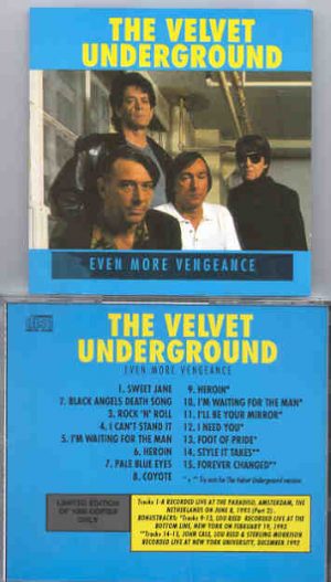 Lou Reed / Velvet Underground - Back To Vengeance II  ( Even More Vengeance )