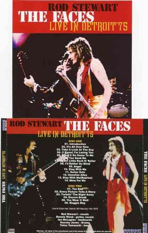 The Face / Rod Stewart - Live In Detroit 1975 ( 2 CD set ) ( Cobo Hall , Detroit , MI , February 14th , 1975 )