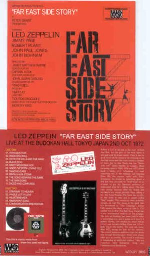 Led Zeppelin - Far East Side Story ( 2 CD set ) ( Wendy ) ( Budokan Hall , Tokyo , Japan , October 2nd , 1972 ) Picture
