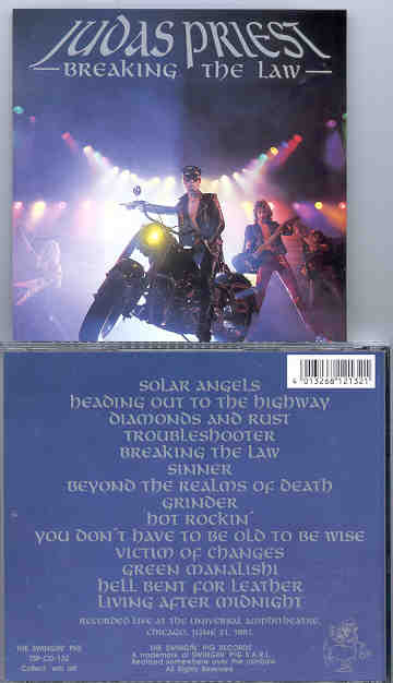 Judas Priest - Breaking The Law  ( Swingin Pig ) ( Chicago , June 21st , 1981 )