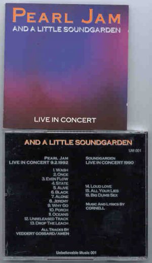 Pearl Jam - Pearl Jam & A Little Soundgarden  ( Live in Concert 9-2-1992 )
