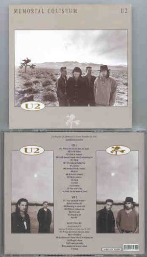 U2 - Memorial Coliseum ( 2 CD!!!!! set ) ( Los Angeles , California , USA , November 18th , 1987 )