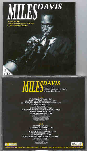 Miles Davis - Live On Stage ( Denmark 1985 ) ( On Stage Recs )