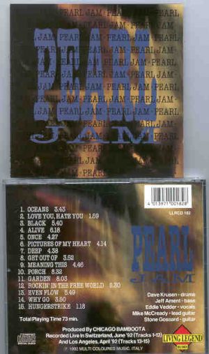 Pearl Jam - Pearl ( Living Legend ) ( Live in Switzerland  , June 1992 )