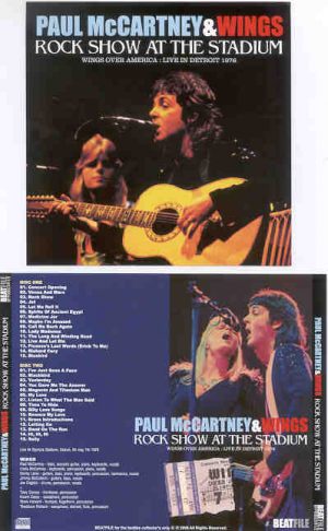 Paul McCartney - Rock Show At The Stadium ( 2 CD set ) ( DAY TWO at Detroit , MI , USA , May 7th , 1976 )