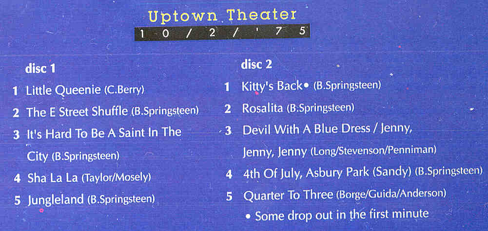 Bruce Springsteen - The Milwaukee Bomb Scare Show ( 2 CD set ) ( Mistral )