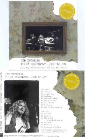 Led Zeppelin - Tulsa Symphony - Ode To Joy ( 2 CD set ) ( Wendy ) ( Tulsa , Oklahoma , USA , August 21st , 1970 )