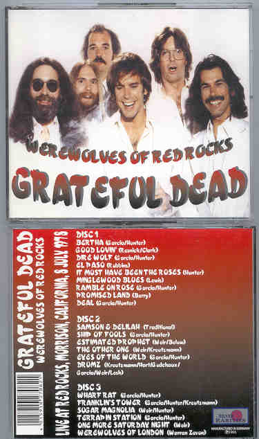 Grateful Dead - Werewolves Of Red Rocks ( 3 cd set ) ( Silver Rarities ) ( Morison , CA , USA ,  July 8th , 1978 )