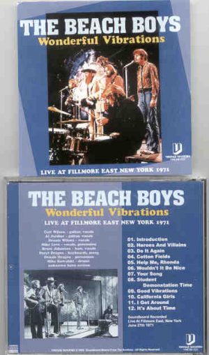 The Beach Boys - Wonderful Vibrations  ( Live at Fillmore East , New York , June 27th , 1971 )