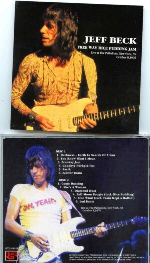 Jeff Beck - Free Way Rice Pudding Jam ( 2 CD SET ) (Live at Palladium , New York , USA , October 8th , 1976 )