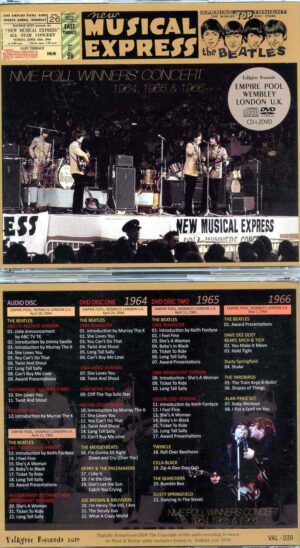 The Beatles - NME Poll Winner's Concert ( 1 cd + 2 DVD set ) ( Valkyrie )