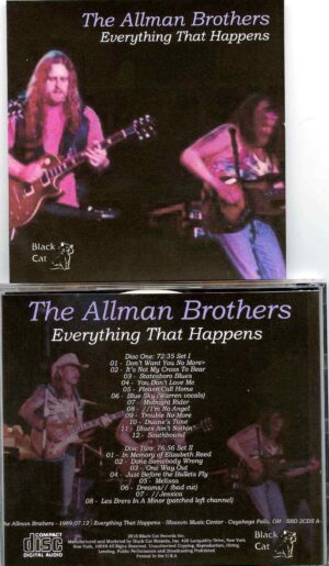 Allman Brothers- Everything That Happens ( 2 CD SET ) ( Blossom Music Center , Cuyahoga Falls , OH , USA , July 12th , 1989 )