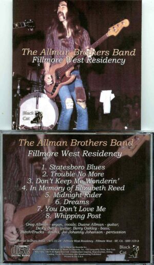 Allman Brothers- Fillmore West Residency ( Soundboard from Fillmore West ; San Francisco , CA , January 28th , 1971 )