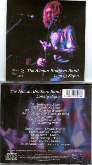 Allman Brothers- Lonely Sights ( Soundboard from Fillmore West , San Francisco , CA , USA , January 29th , 1971 )