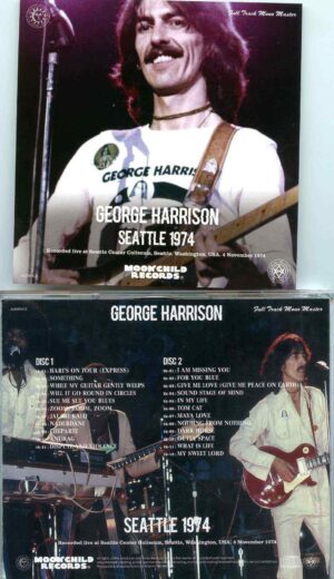 George Harrison- Seattle 1974 ( 2 CD SET ) ( 2020 MOONCHILD RECORDS )( Seattle Center Coliseum Nov 4th , 1974 )