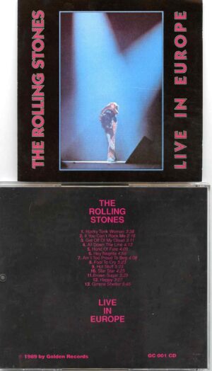 Rolling Stones - Live In Europe ( 1989 Golden Records )