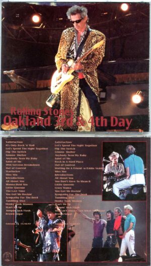 Rolling Stones - Oakland 3rd and 4th day ( 4 cd set ) ( Contraband ) ( Oakland California December 18th and 19th 1997 )