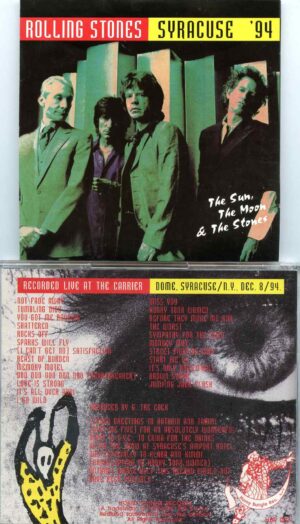 Rolling Stones - The Sun, The Moon and the Stones ( 2 cd set ) ( The Carrier Dome Syracuse, New York, Dec 8th 1994 )