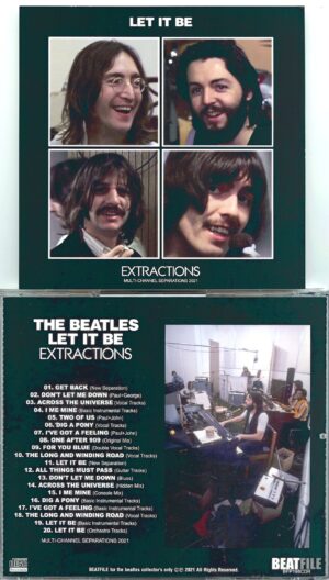THE BEATLES - Let It Be Extractions ( Multi-Channel Separations ) ( 1 CD ) ( 2021 BEATFILE )