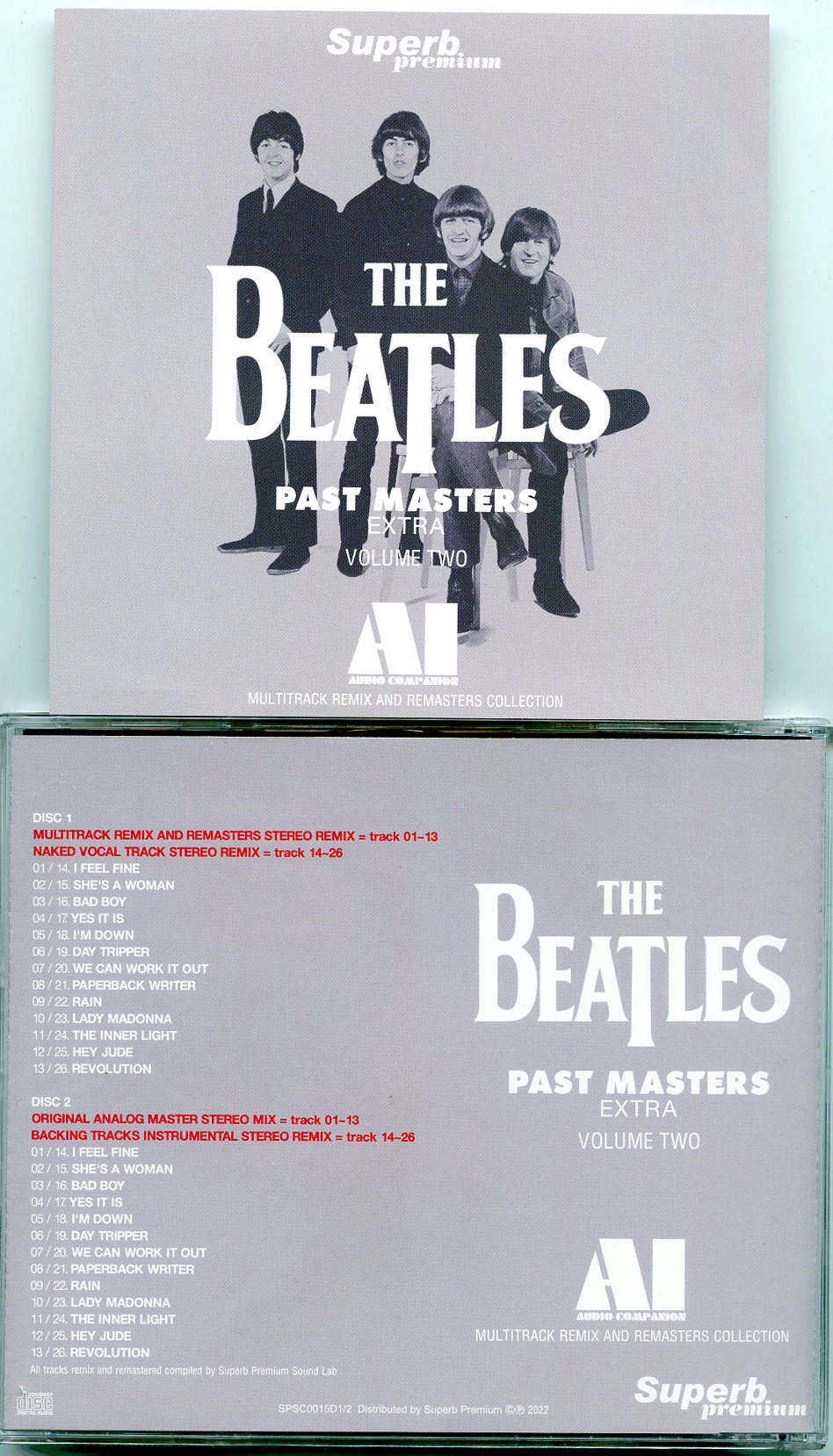 The Beatles - Past Masters Vol 2 Audio Companion Multitrack Remix 