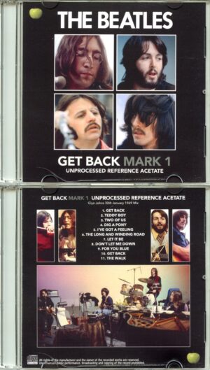 The Beatles - Get Back Mark 1 - Glyn Johns 30th January 1969 Mix (1 CD)