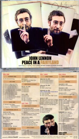 JOHN LENNON - Peace In A Fairyland ( 4 CD SET )  ( Misterclaudel ) ( 1968 - 1969 Material - 2022 Remastered )
