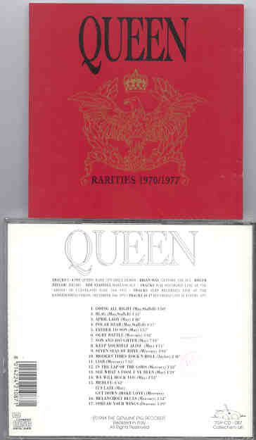 Queen - Rarities 1970 - 1977 ( Swingin' Pig Recs. ) - Thecdbunker
