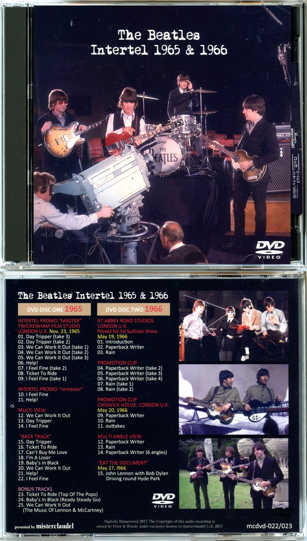 The Beatles - Intertel 1965 And 1966 ( 2 DVD SET ) ( Misterclaudel ) (Complete Intertel Promos, Plus Clips plus Abbey Road and Extra Footage)