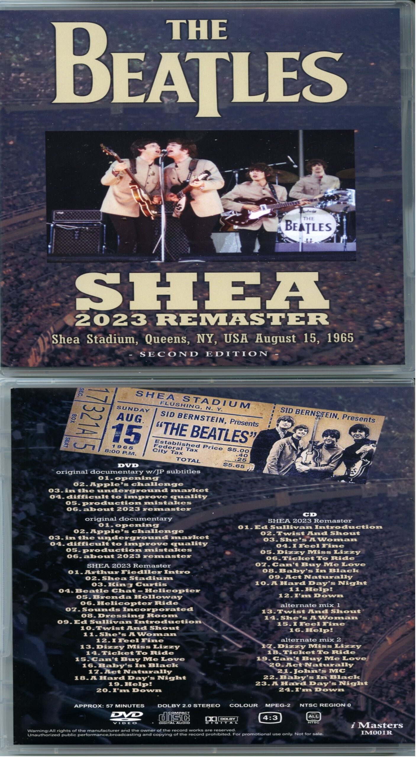 The Beatles - Shea 2023 Remaster (1 CD + 1 DVD) (live at Shea Stadium Queens NY USA August 15 1965) Second Edition