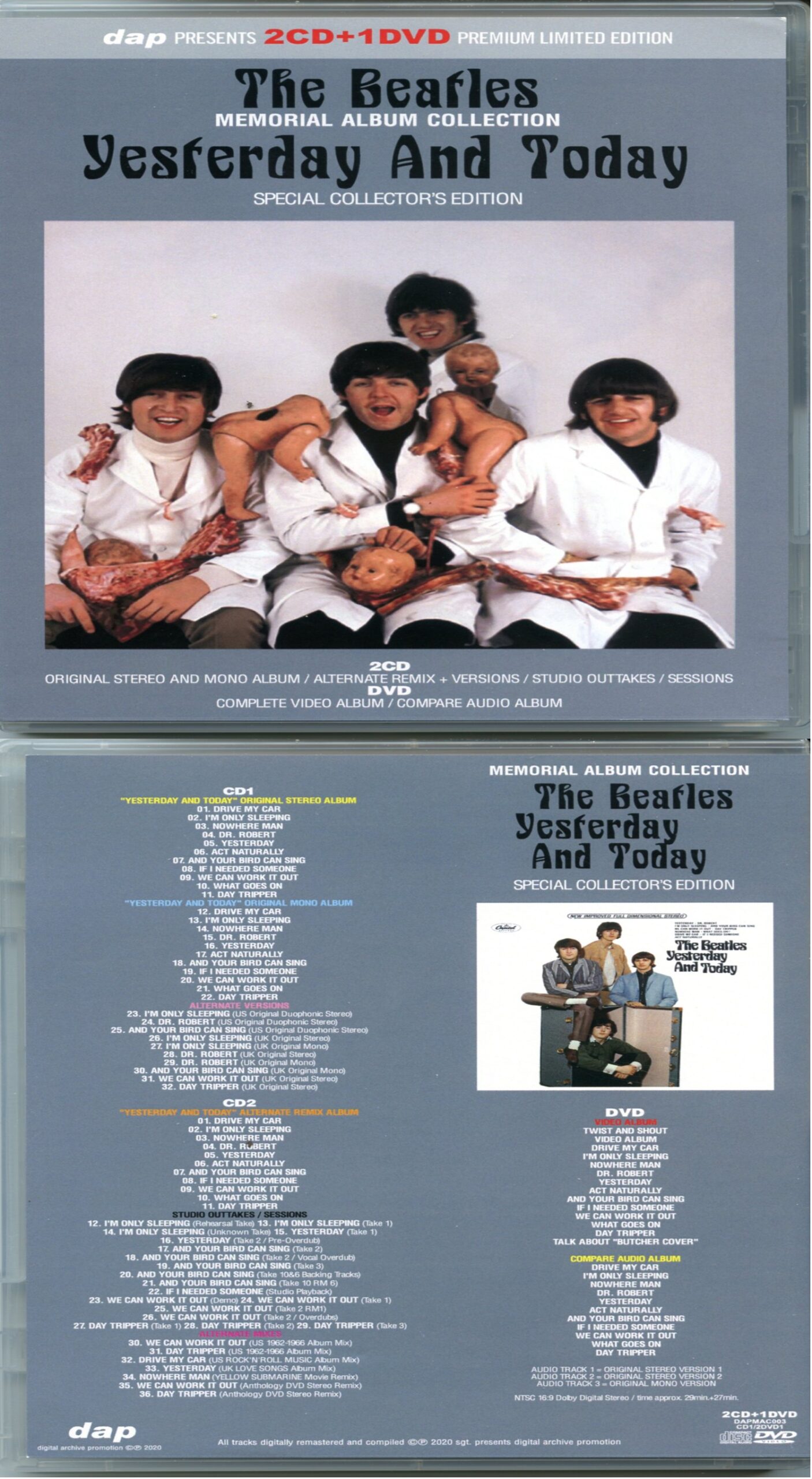 The Beatles  - Yesterday and Today Special Collector?s Edition (2 cd + 1 Dvd)  (Dap)