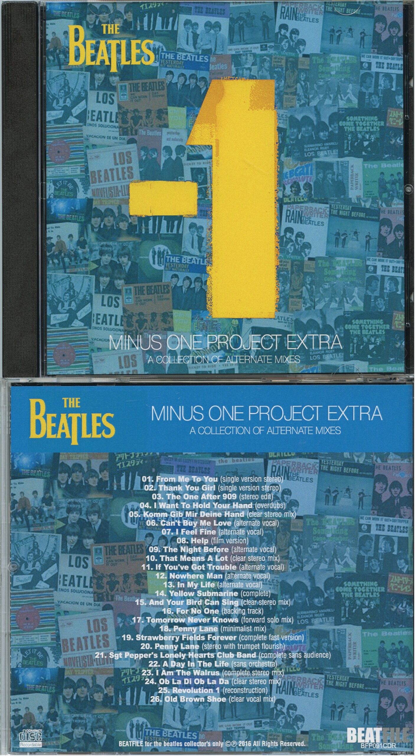 THE BEATLES -   -1 Minus One Project Extra ( BEATFILE ) ( A Collection Of Alternate Mixes )