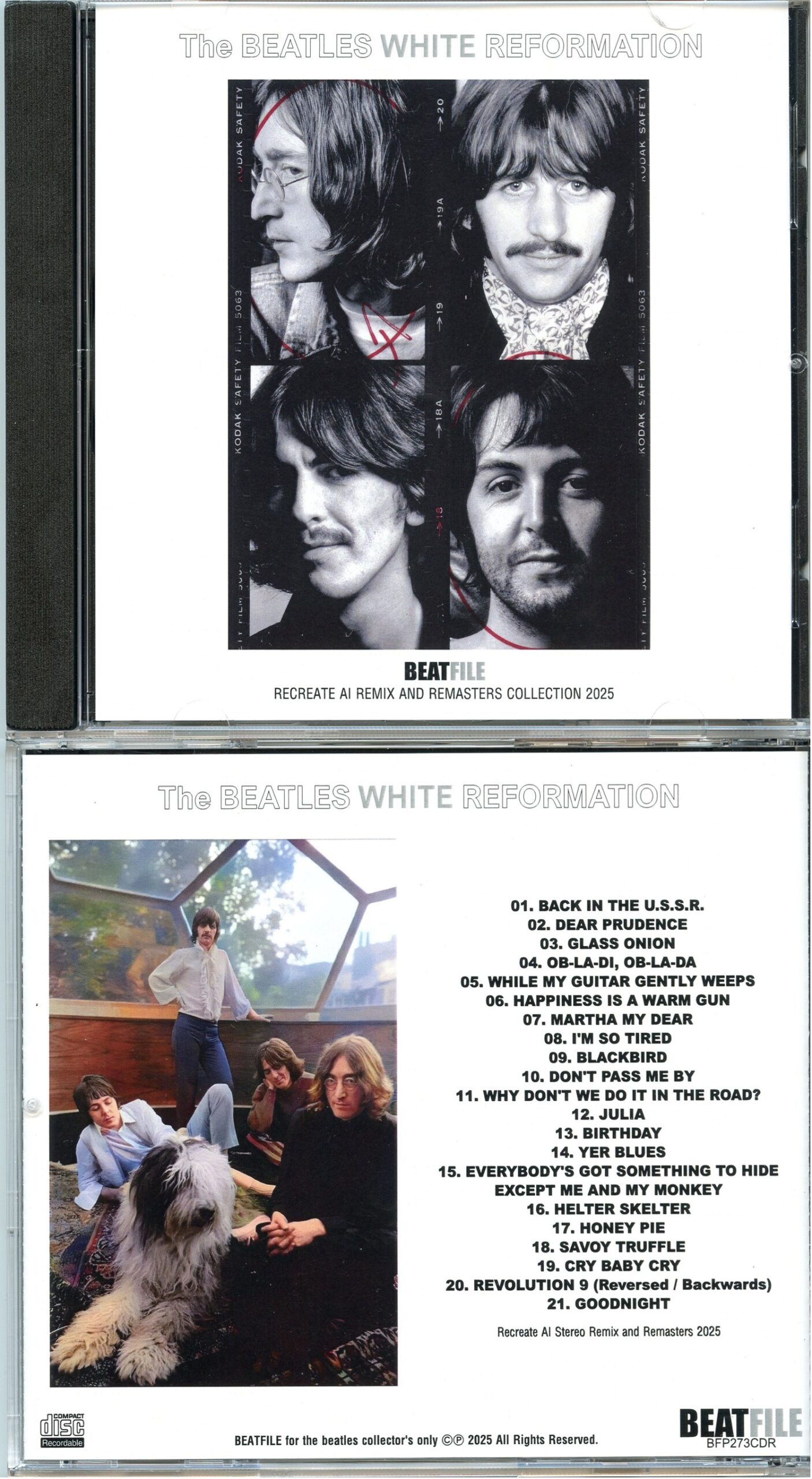 The Beatles - White Reformation ( BEATFILE ) ( Recreate AI Stereo Remix And Remasters 2025 )