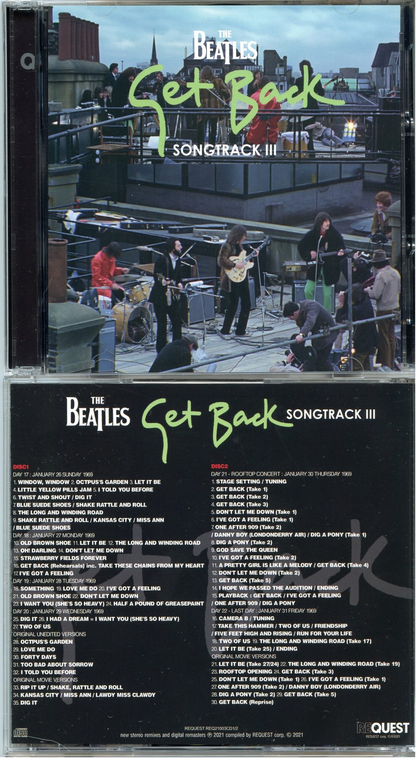 The Beatles - Get Back Songtrack III  ( 2 CD SET ) ( REQUEST )  ( London, UK, 1969 - Remastered )